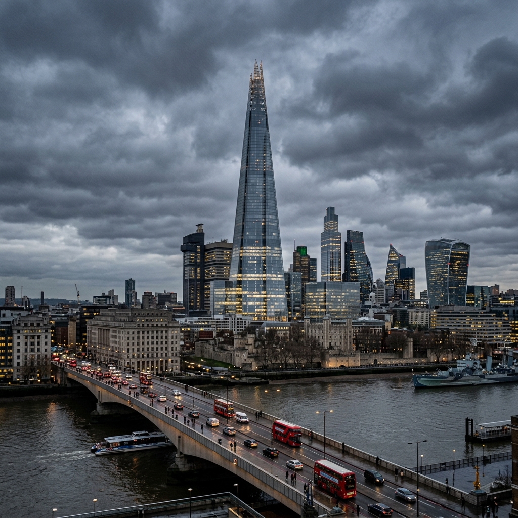 London Skyline featuring The Shard